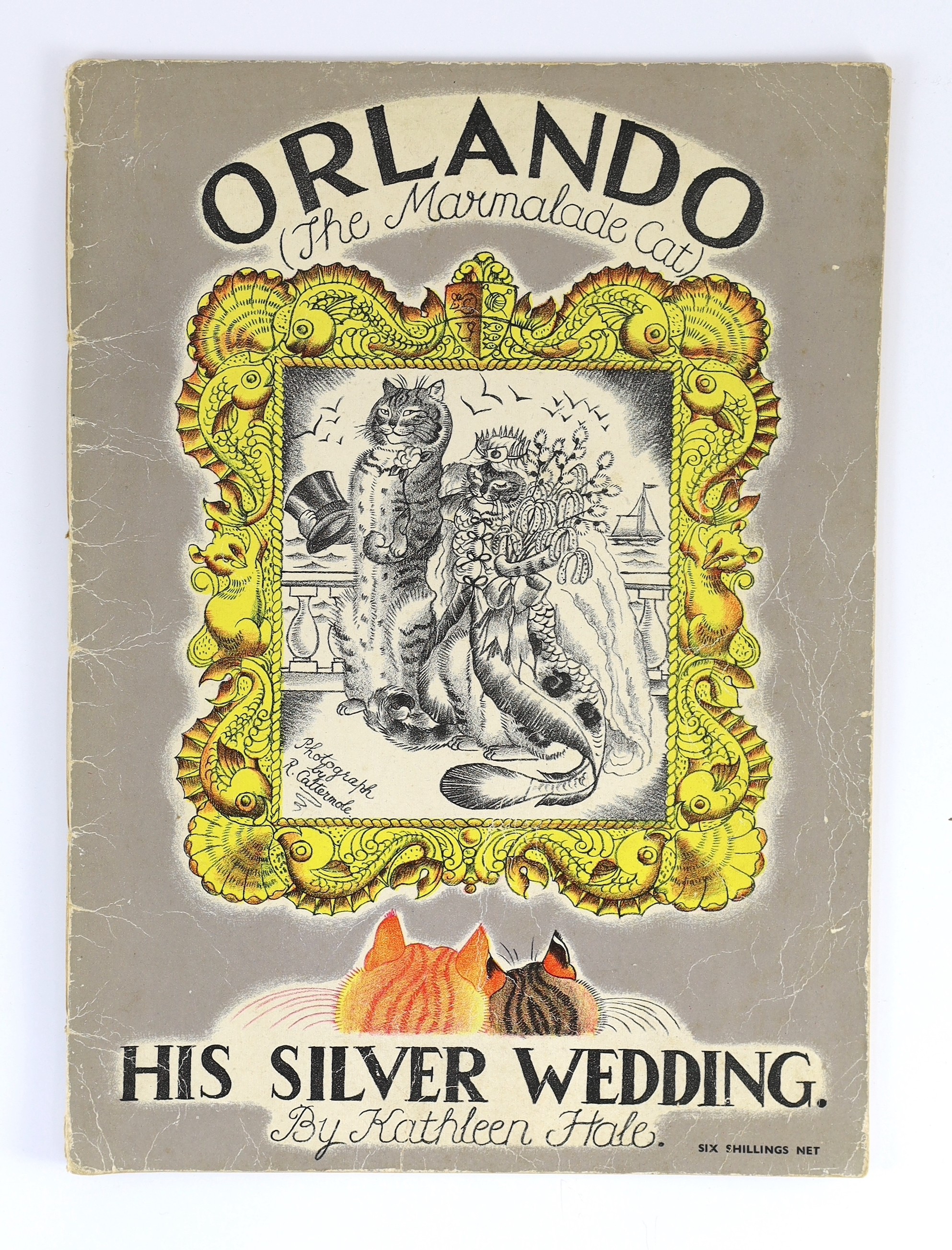 Hale, Kathleen - Orlando (the Marmalade Cat). Becomes a Doctor. First edition, coloured pictorial title and coloured illus. throughout. publisher's coloured pictorial wrappers, folio.